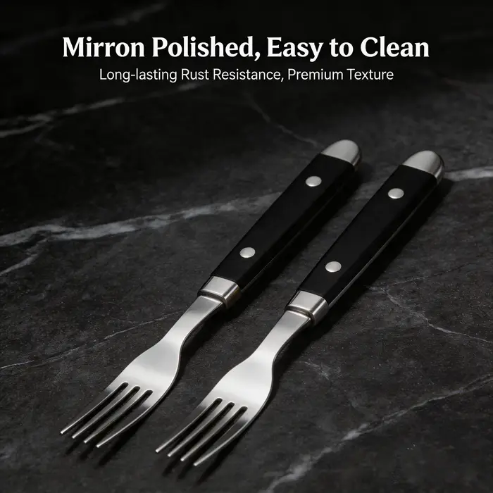 Ensemble de fourchettes à steak en acier inoxydable de haute qualité