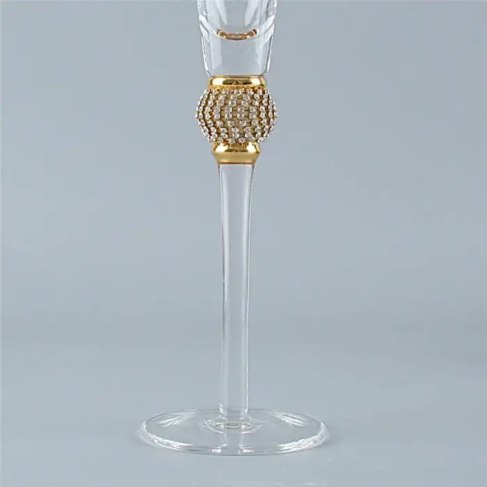 2 pièces/ensemble Phnom Penh verres à Champagne incrusté diamant verre à vin fête de mariage gobelet en cristal