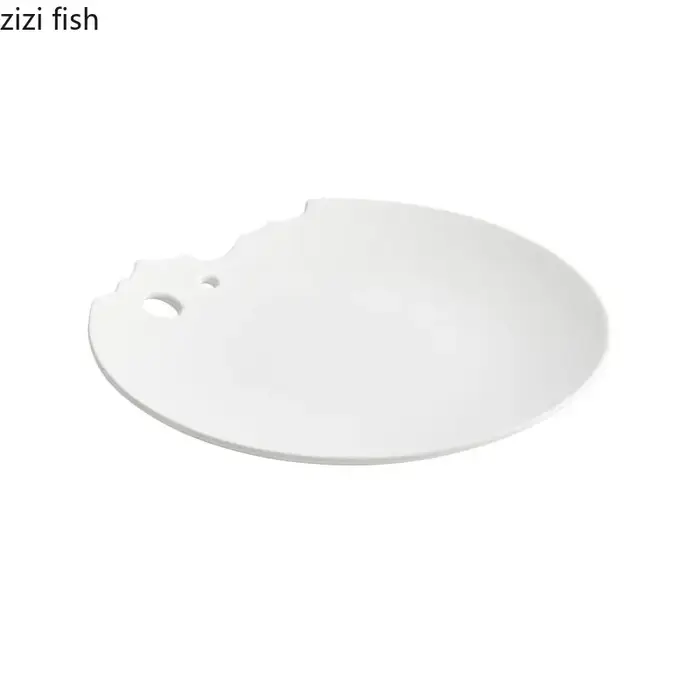 Assiette Peu Profonde Irrégulière en Céramique