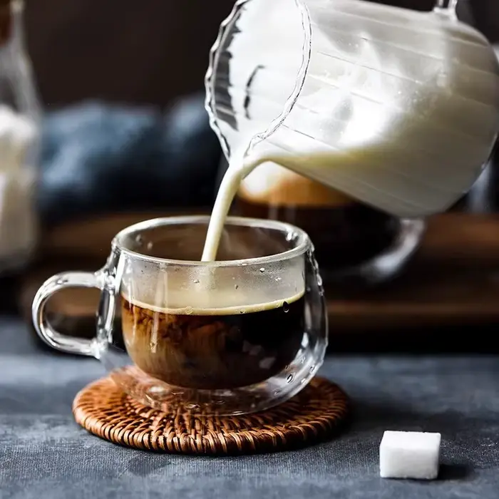 YWDL 100/200ml ensemble de tasses à café en verre à Double paroi