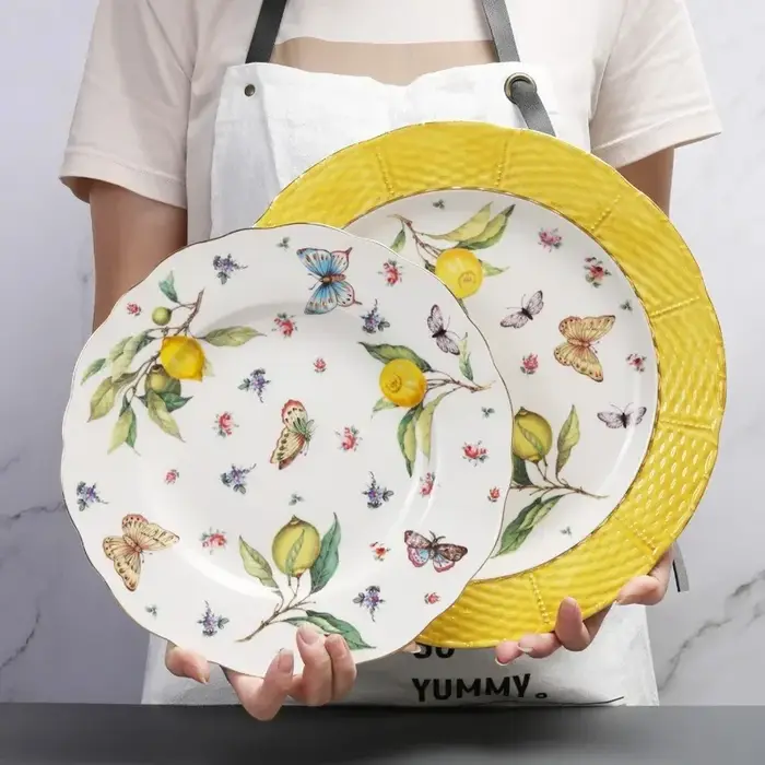 Assiette à manger en céramique de Style européen