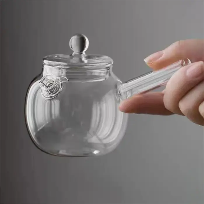 Théière en verre de style japonais avec filtre