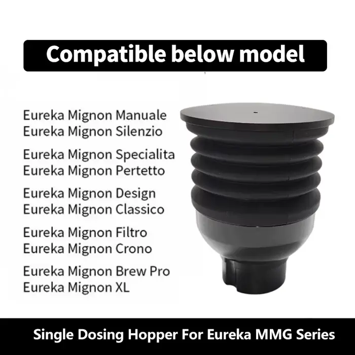 Eureka-Moulin à café MMG, 2 en 1, avec trémie à dose unique, pour nettoyer les restes de poudre, mis