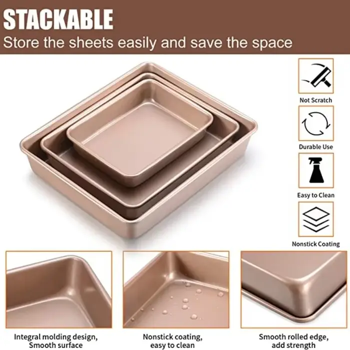 Plateau de cuisson en acier au carbone