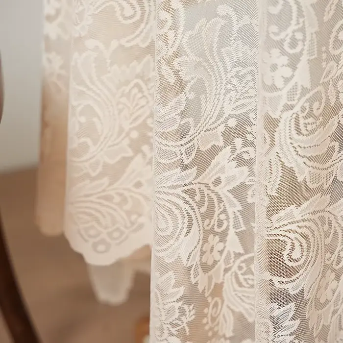 Nappe en dentelle de campagne Beige de Style français