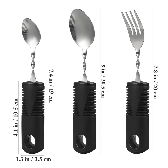 Couverts pliables portables en acier inoxydable pour adultes