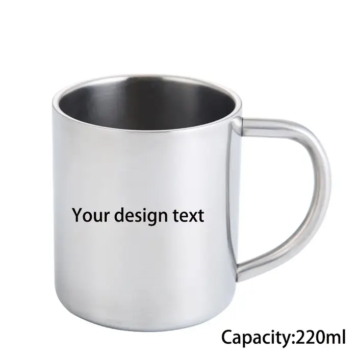 Tasse en acier inoxydable avec PHOTO personnalisée, tasse à café personnalisée exclusive, tasse de C