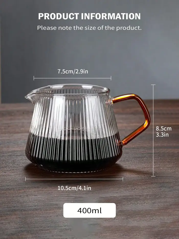 Tasses à café en verre, tasses à café uniques à rayures verticales, grands verres à thé transparents