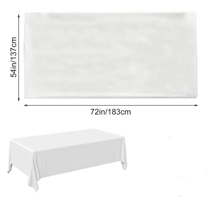 Nappe rectangulaire imperméable pour fête de mariage