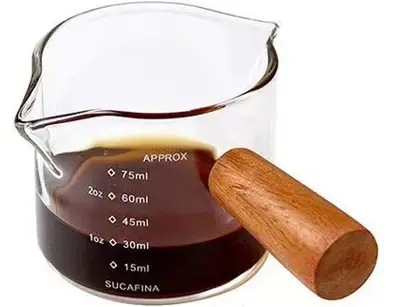 Verres à expresso en verre transparent de 75ML