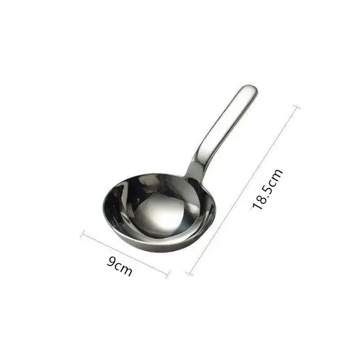 Cuillères à soupe approfondissantes en acier inoxydable 201, louche à soupe à manche court, grande c