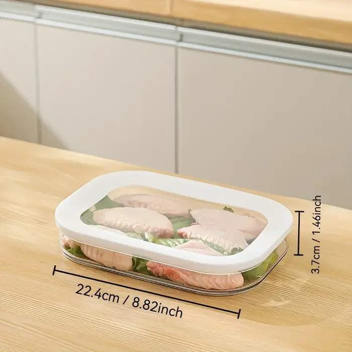 Récipient à viande pour réfrigérateur, récipients de stockage empilables pour coupes froides avec co