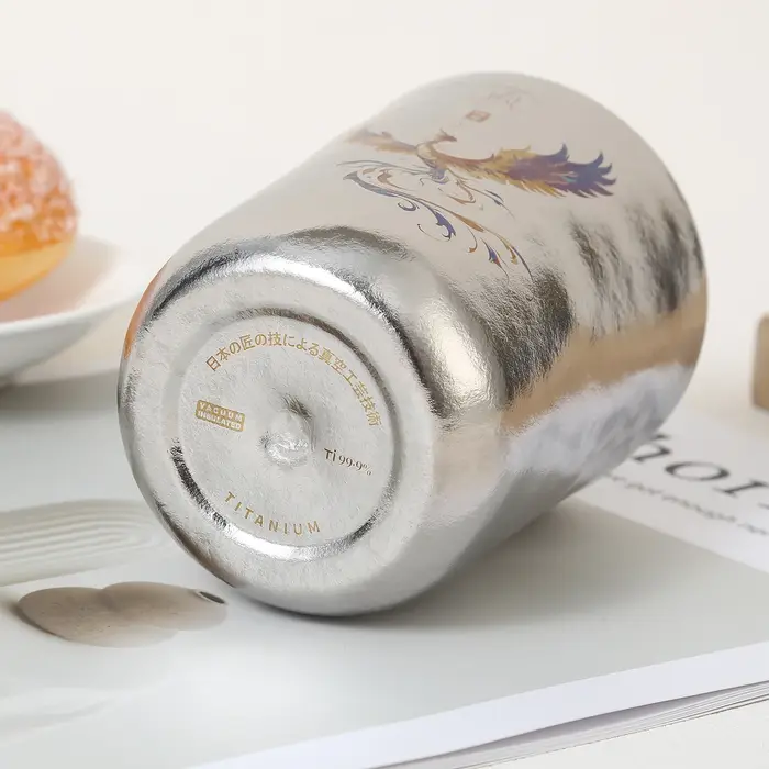 Tasses en titane, tasse à café à double paroi