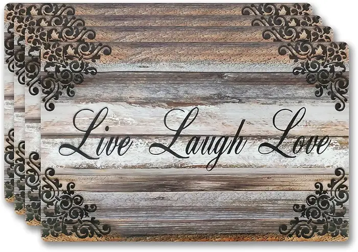 Ensemble de 4 sets de table rectangulaires