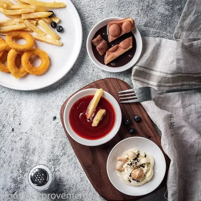 Paquet de 40 bols à Sauce asiatique pour Ketchup BBQ Condiments apéritif