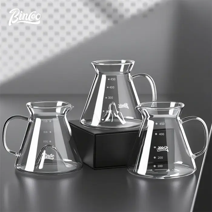 BINCOO 450ml verser sur café goutteur verre partage Pot entonnoir goutte
