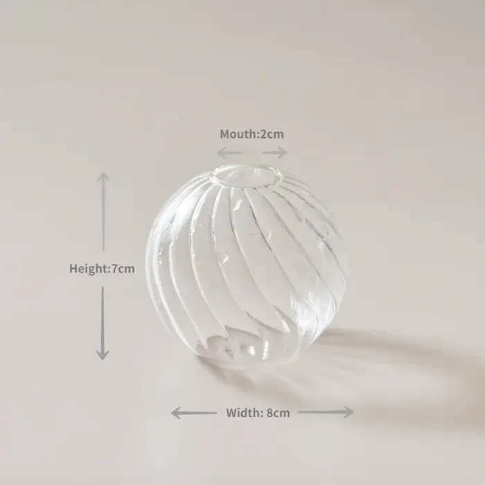 Vase Transparent moderne décor à la maison Vase décoration maison mariage Vase en verre clair Vases 