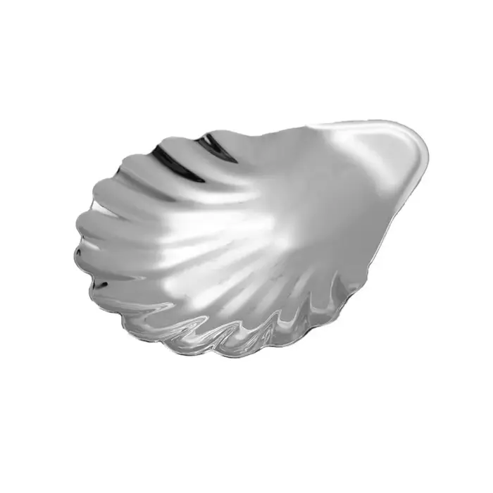 Plat à dessert en forme de coquille en acier inoxydable 304