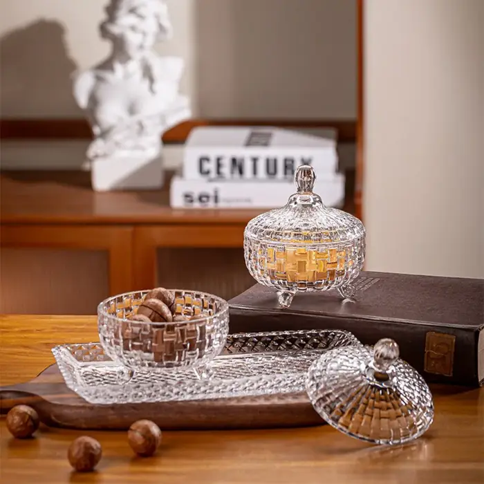 Pot à bonbons en verre de Style européen