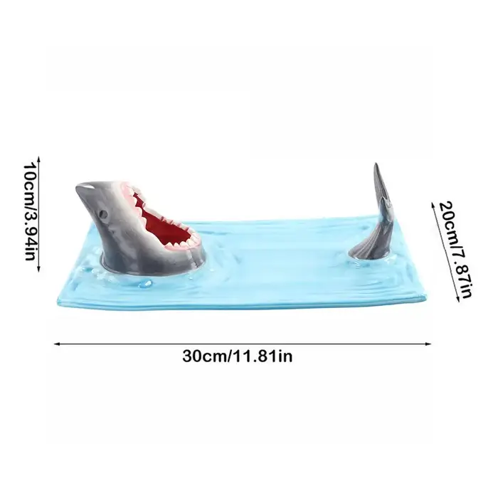 Assiette en céramique Requin de bord de mer