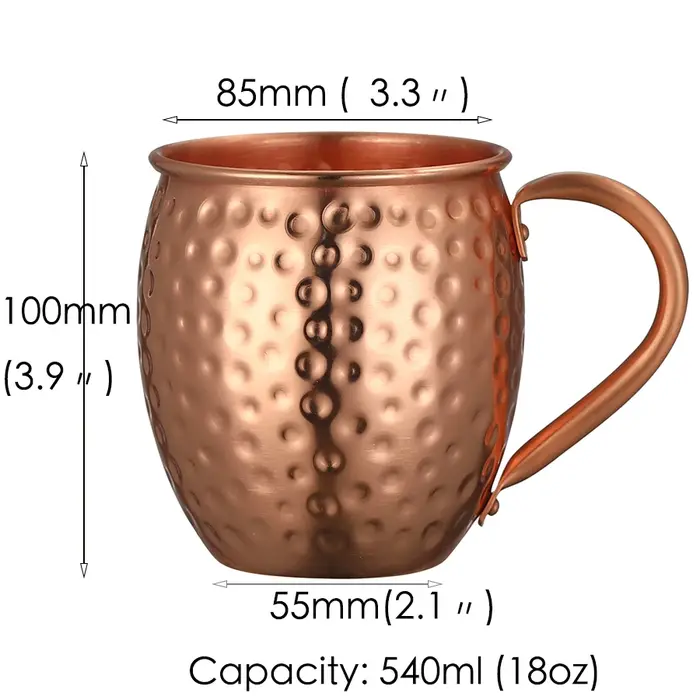 Tasses Mule de Moscou - Ensemble de 2