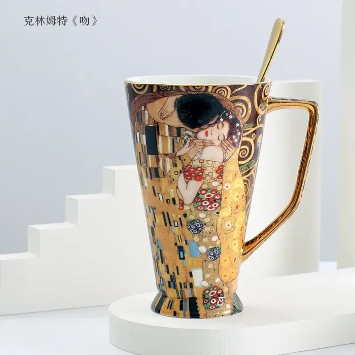 Tasse à café Gustav Klimt en porcelaine fine