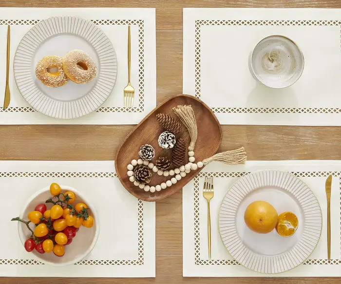 Ensemble de sets de table en toile de jute