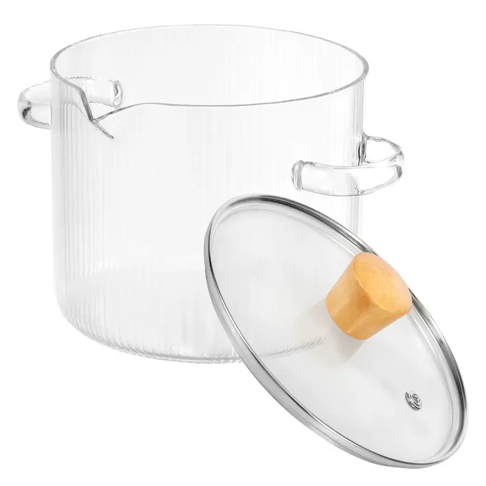 Marmite en verre 1.6/2.3L avec couvercle