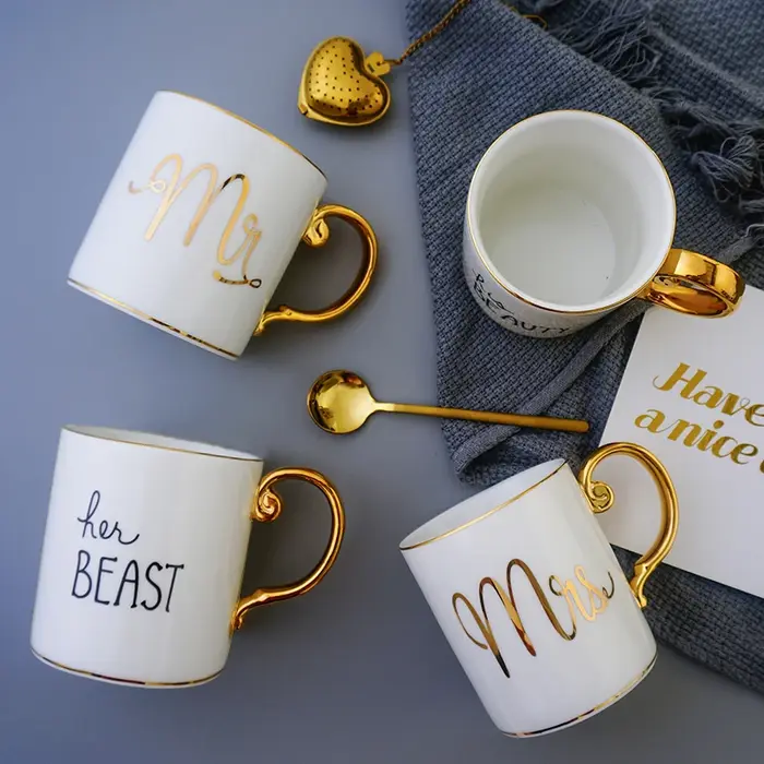 Tasse à café en porcelaine diamant