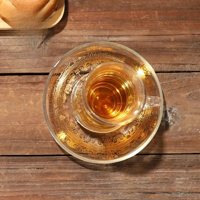 Ensemble de 18 tasses à café turques du Moyen-Orient en verre