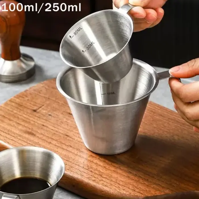 Tasse à mesurer à café en acier inoxydable 100/250ml