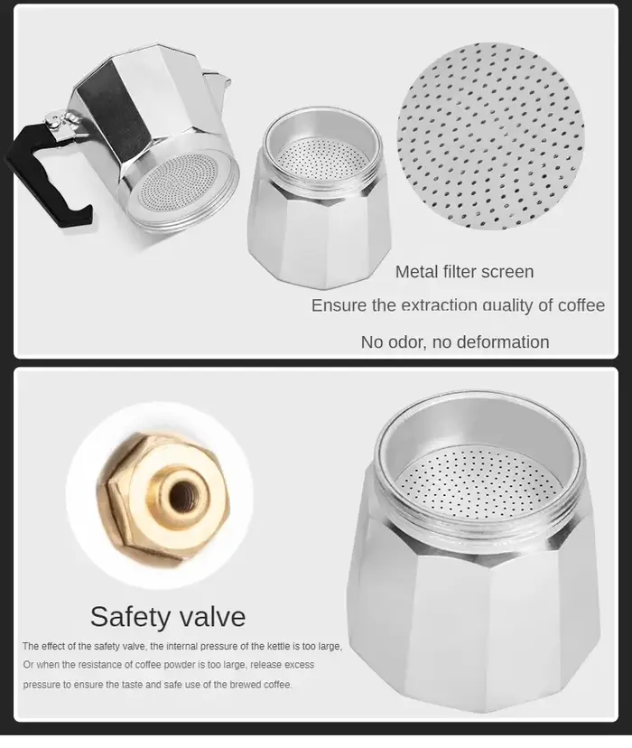 Cafetière moka italienne en aluminium