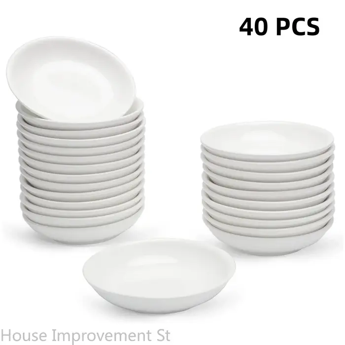 Paquet de 40 bols à Sauce asiatique pour Ketchup BBQ Condiments apéritif