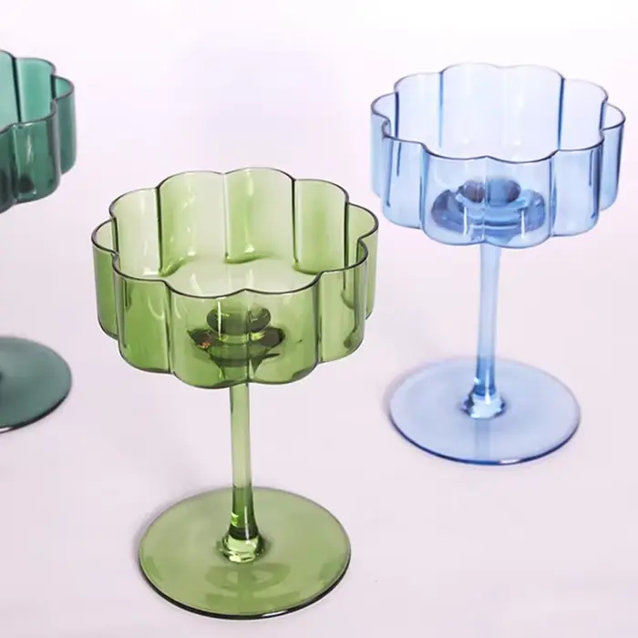 Verre à vin en cristal multicol