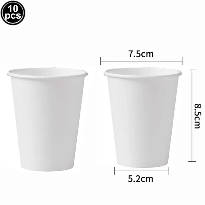 Vaisselle jetable blanc solide
