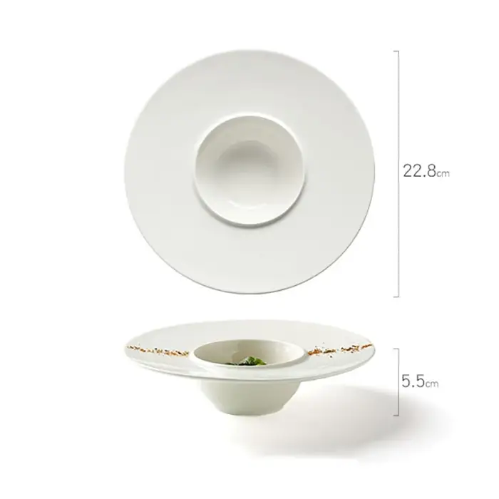 Assiette à dîner ronde en céramique