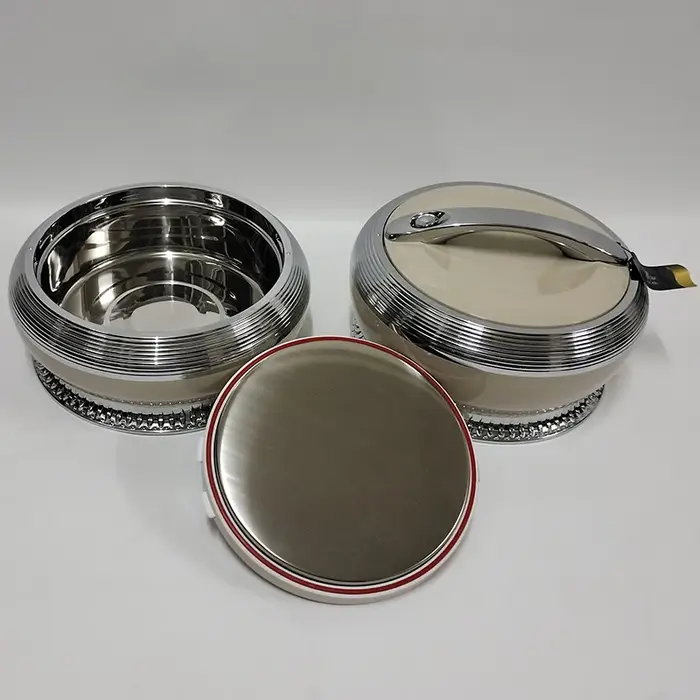 Pot chaud pour aliments, couvercle en verre de cuisine, cuiseur isolé, ensemble de cuiseur en acier 