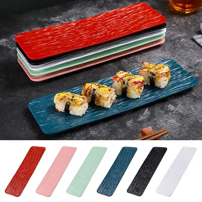 Assiette à Sushi multicolore