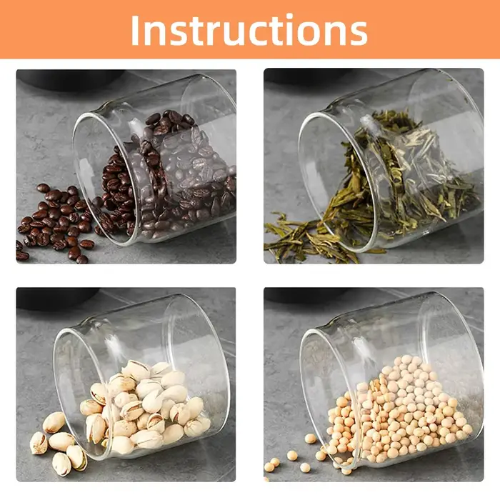 Pot scellé sous vide, bouteille de stockage de grains de café