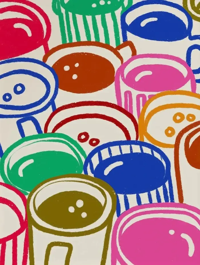 Tasses à café, matcha latte, cuisine, martini français, cocktail, affiche imprimée, art mural, images, peinture sur toile, décoration de chambre, décoration de la maison, cadeau