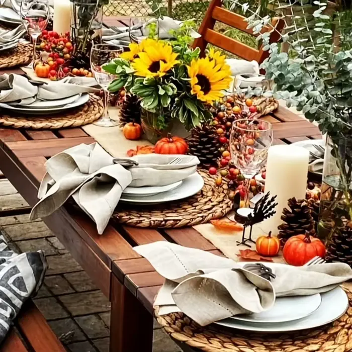Napperons en rotin tissés à la main de 6 pièces – tapis de table ronds tissés