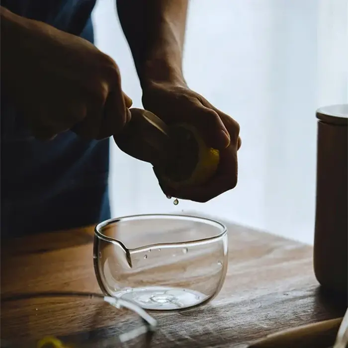 Filles en verre de style japonais transparent