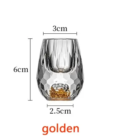 1/4/6 pièces diamant cristal liqueur verres ensemble Vodka Shot verre vin