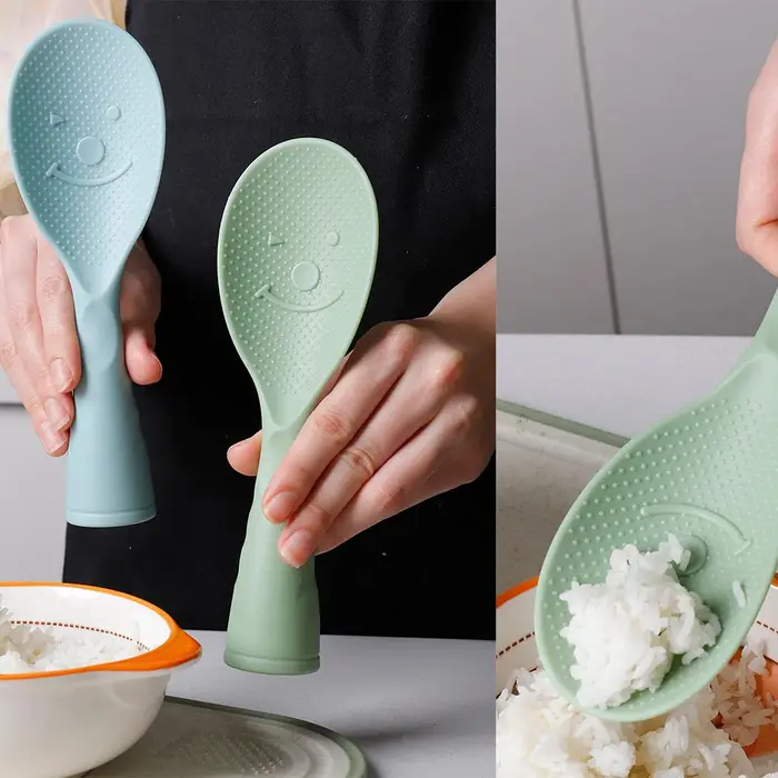 Cuillère à riz en plastique verticale pour la cuisine domestique