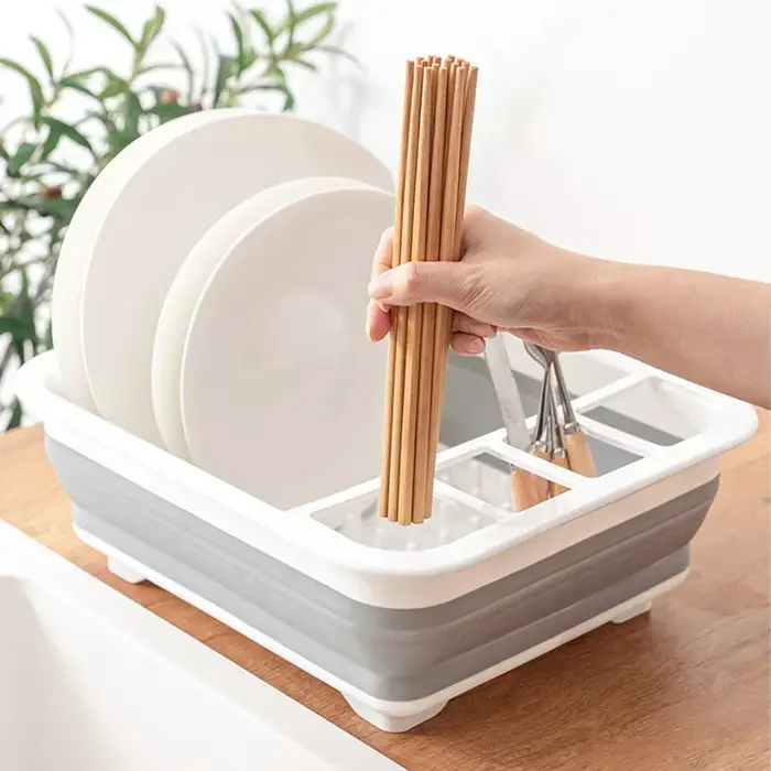 Égouttoir à vaisselle pliable