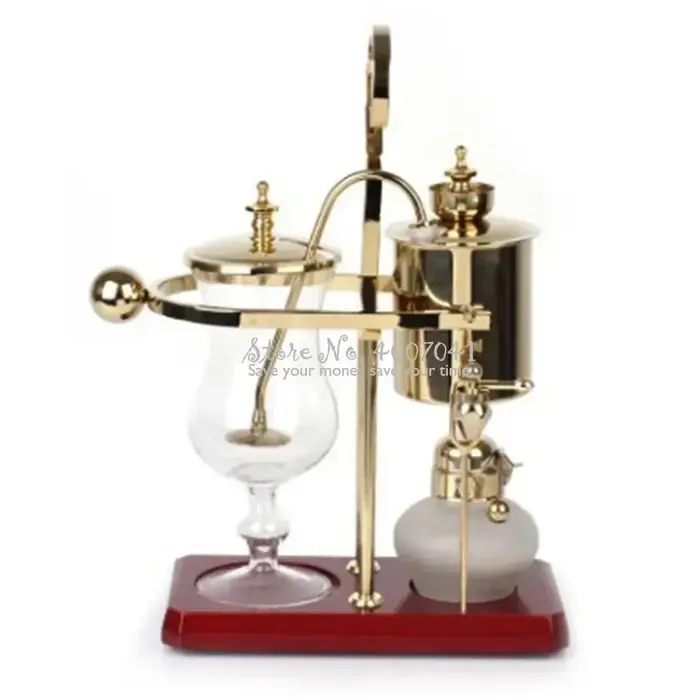 Cafetière de Siphon en verre or Rose de luxe pour 4 tasses, Design belge, équilibre familial Royal,