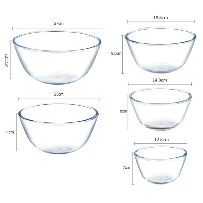 Grand bol à salade en verre