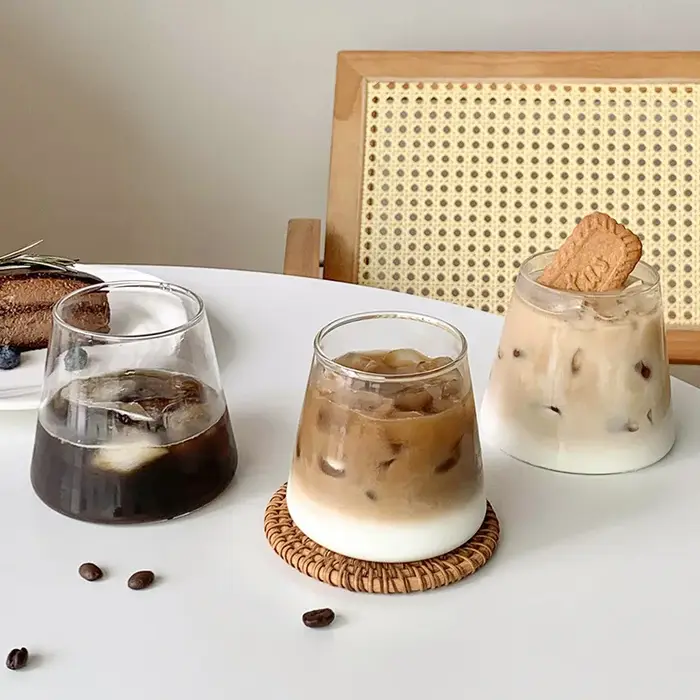 Tasse à bière en verre de montagne Fuji de style japonais