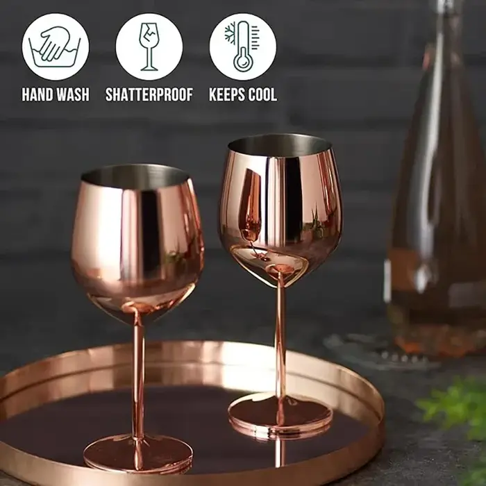 Verre à vin en acier inoxydable de 500ml