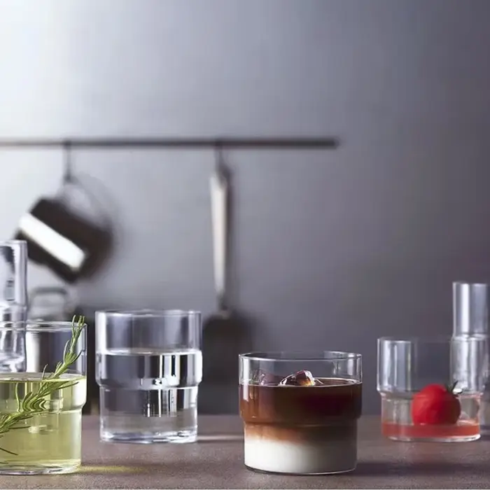 Tasse ronde en verre Transparent